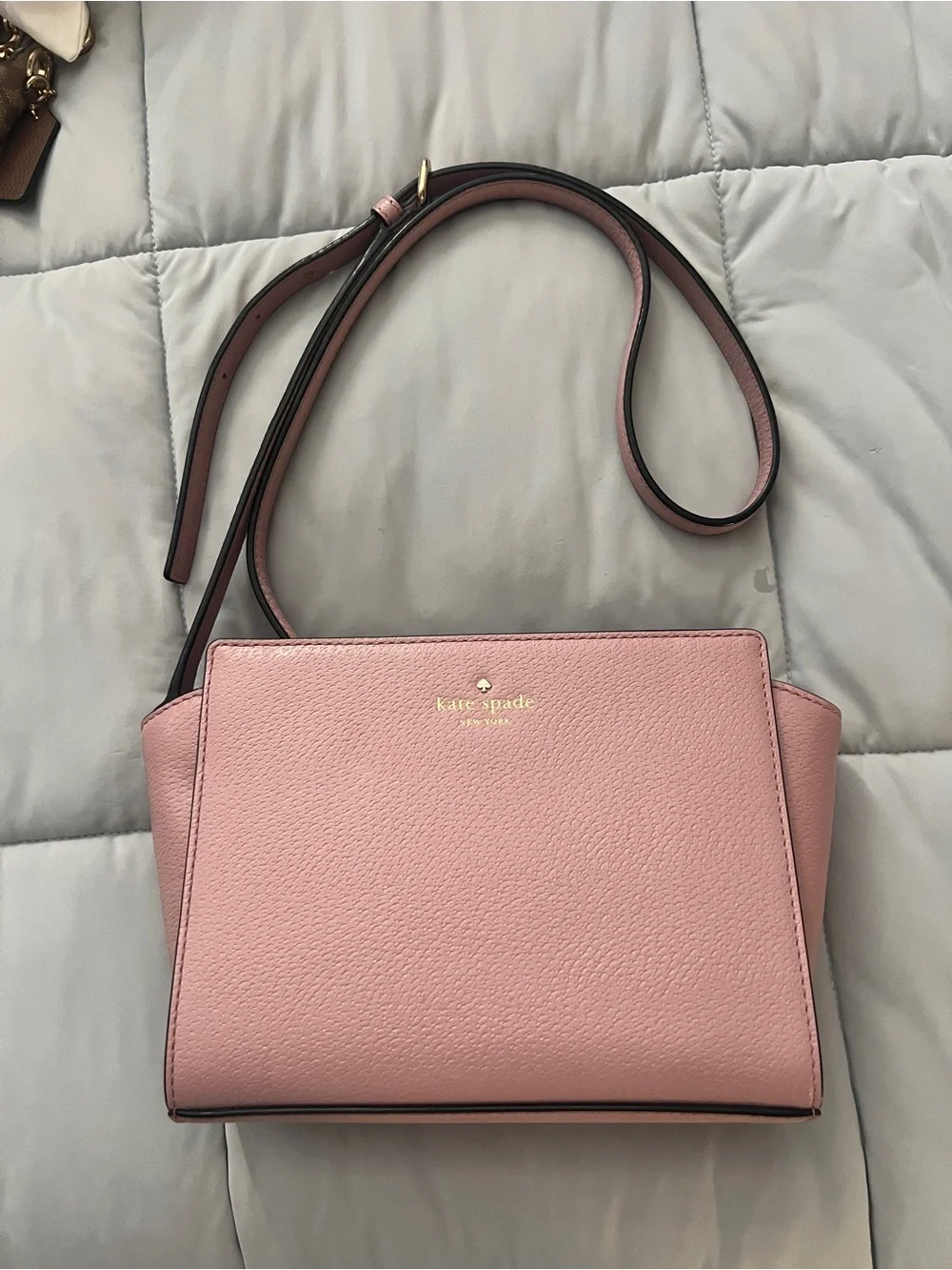 kate spade Blush Pink Pebbled Leather Crossbody
